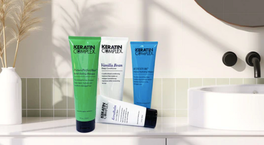 Say goodbye to dry winter hair with Keratin Complex® hair care.