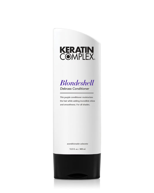 Blondeshell® Debrass conditioner bottle on white background