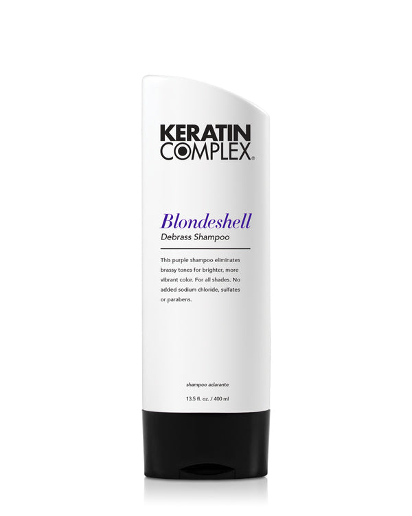 Blondeshell® Debrass Shampoo bottle on white background