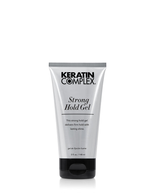Strong Hold Gel bottle on white background