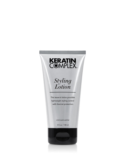 Styling Lotion bottle on white background