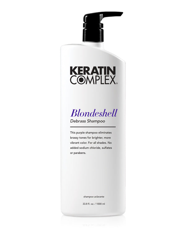 Blondeshell® Debrass Shampoo bottle on white background