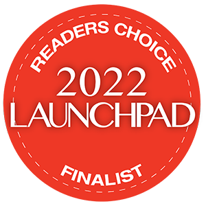 Icon that reads Readers Choice, 2022 LaunchPad Finalist