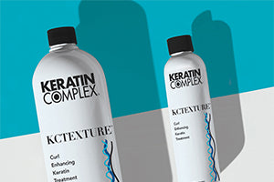 Two product bottles of KCTEXTURE