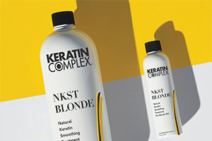 Two product bottles of NKST Blonde