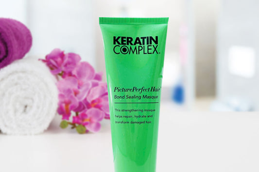 A zoomed in image of a Keratin Complex product 
