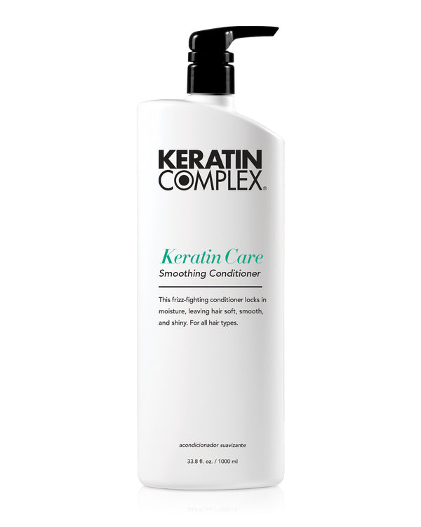 Keratin Care Smoothing Shampoo Liter on a white background 