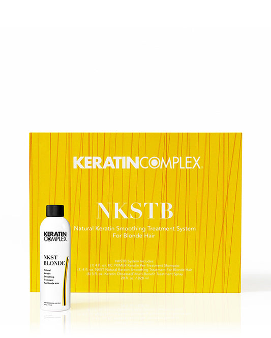 Yellow NKSTB box with bottle on white background 