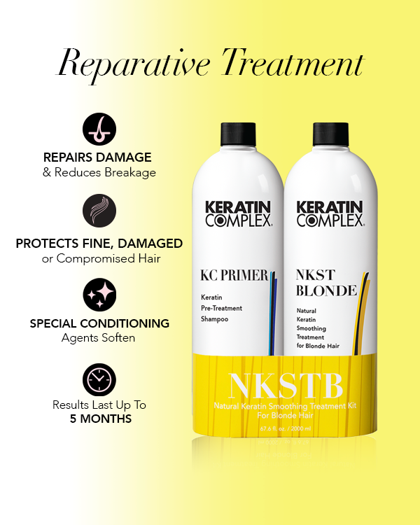 infographic || reparative treatment, repairs damage & reduces breakage, protects fine, damaged r compromised hair, special conditioning agent soften, results last up to 5 months 