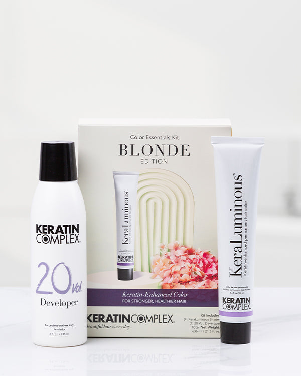 Color Essentials Kit Blonde Edition Box with 20% Developer and color tube